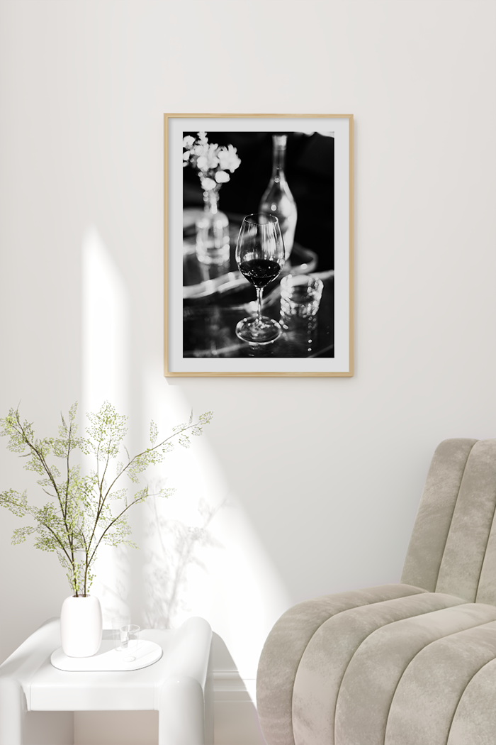Vintage Wine Close Up Poster