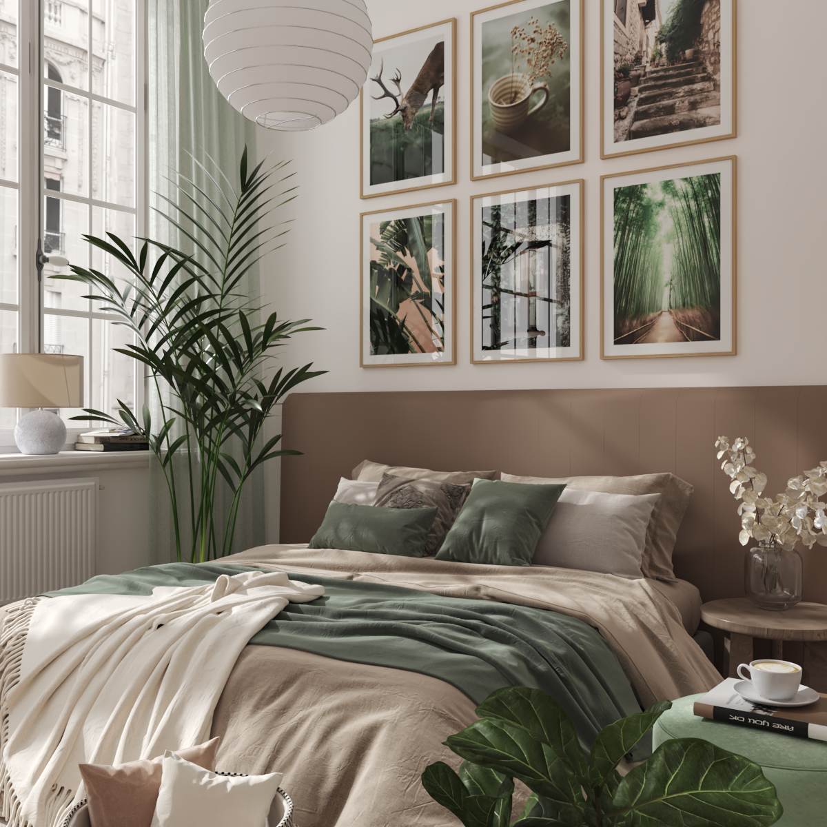 Modern Wall Decor Green Nature Large Wall Art for Bedroom Above Bed Inspiration