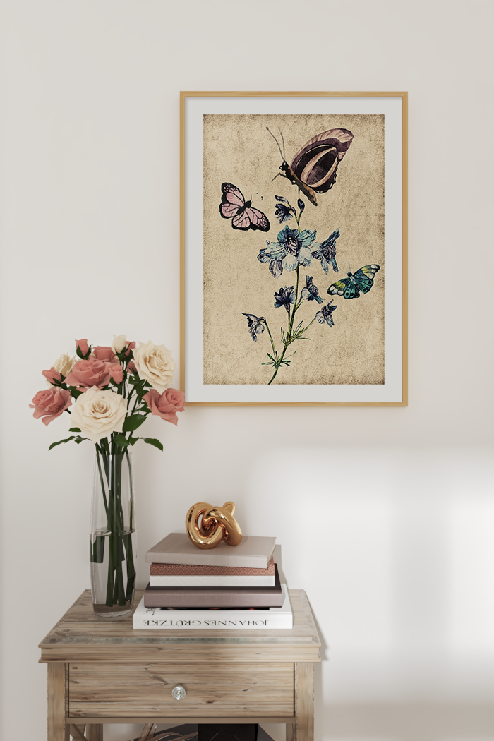 Retro Butterfly Poster No.3