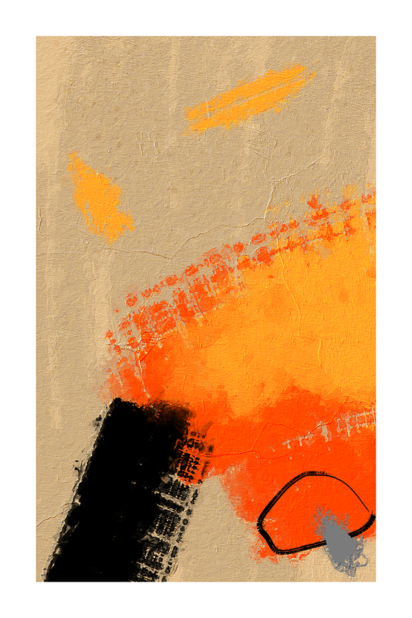 Brown Orange Acrylic Art Print