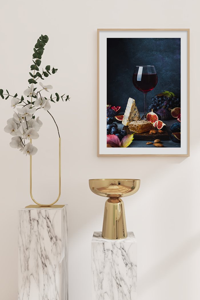 Wine and Fruit Poster