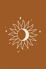 Boho Sun Pattern Poster