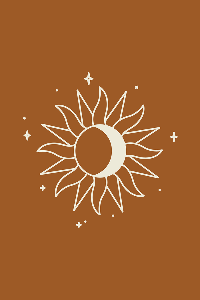 Boho Sun Pattern Poster