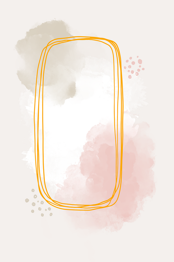 Abstract Yellow Line Art
