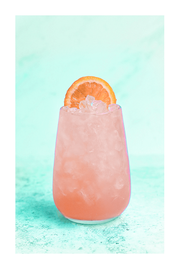 Icy Orange Drink Poster