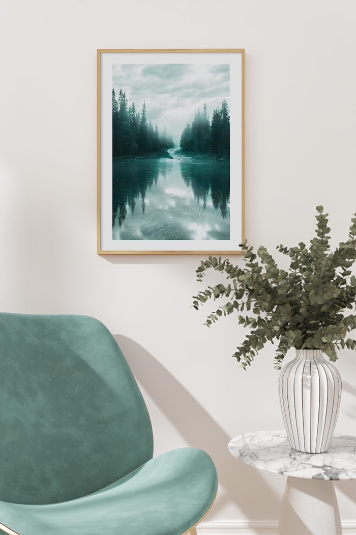 Misty Forest Fairland Poster
