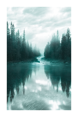 Misty Forest Fairland Poster