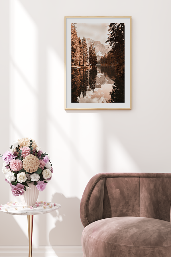 Autumn Pine Forest Poster No.2