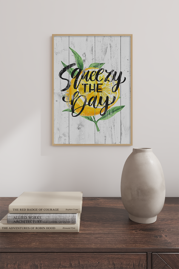 Motivational Lemon Quote Poster