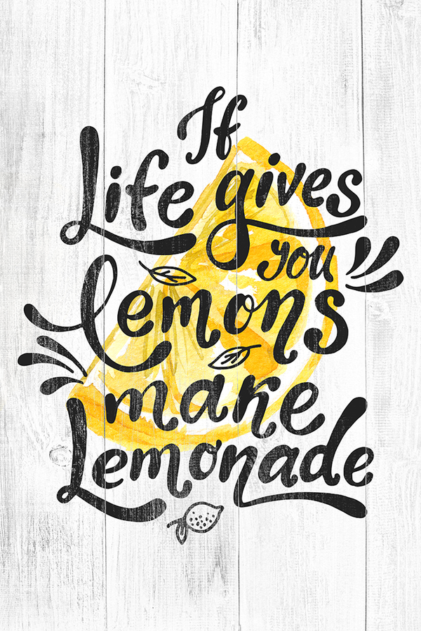 Motivational Lemon Quote Poster No.3