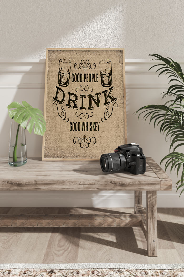 Retro Drink Sign Poster