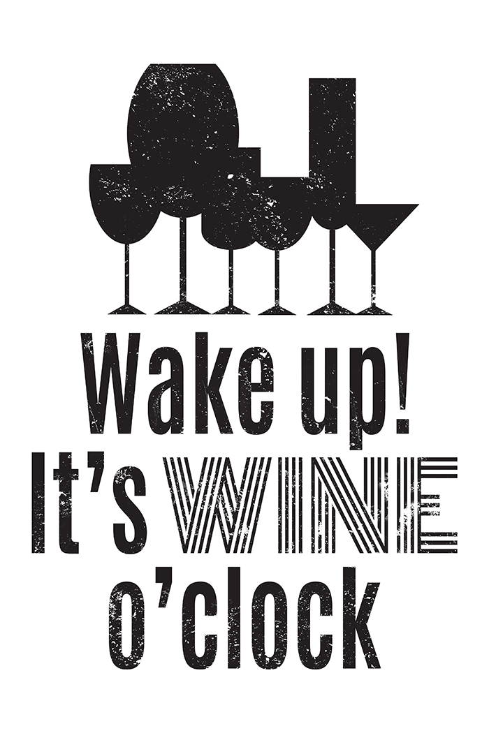 Wine Clock Poster