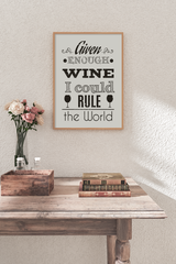 Wine Quote Poster