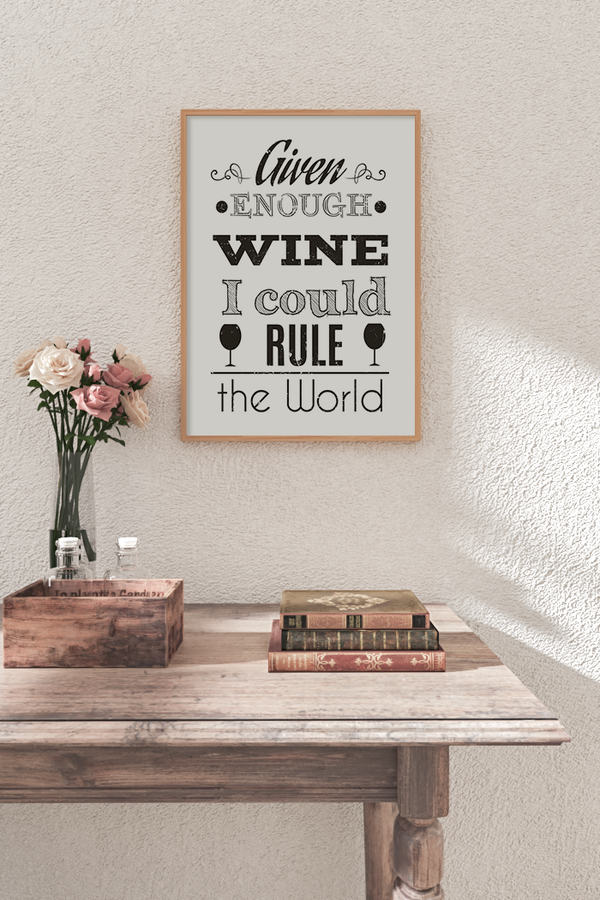 Wine Quote Poster