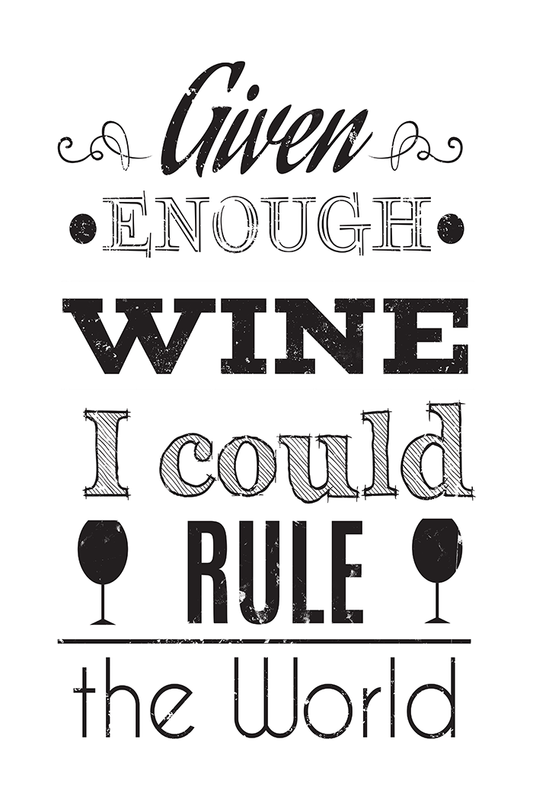 Wine Quote Poster