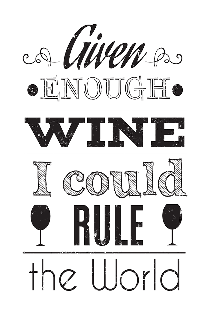 Wine Quote Poster