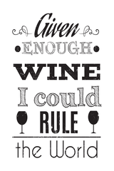 Wine Quote Poster