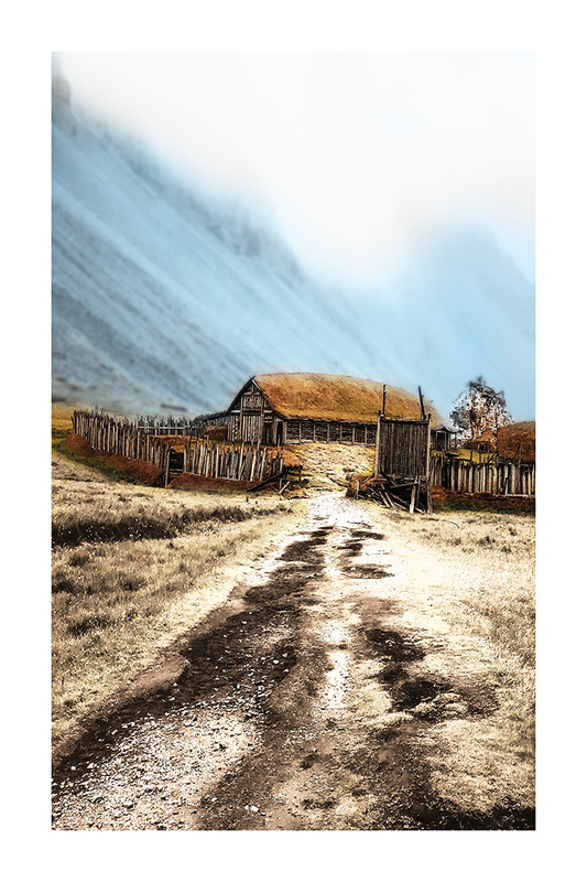 Mountain Cottage Poster