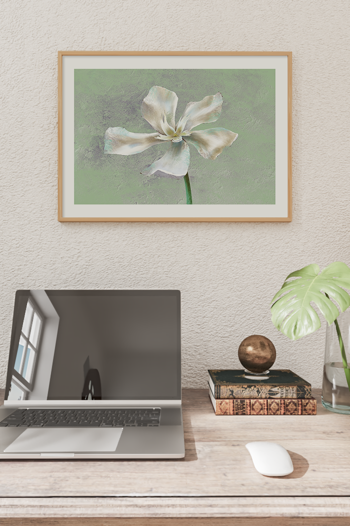Flower Oil Art Print
