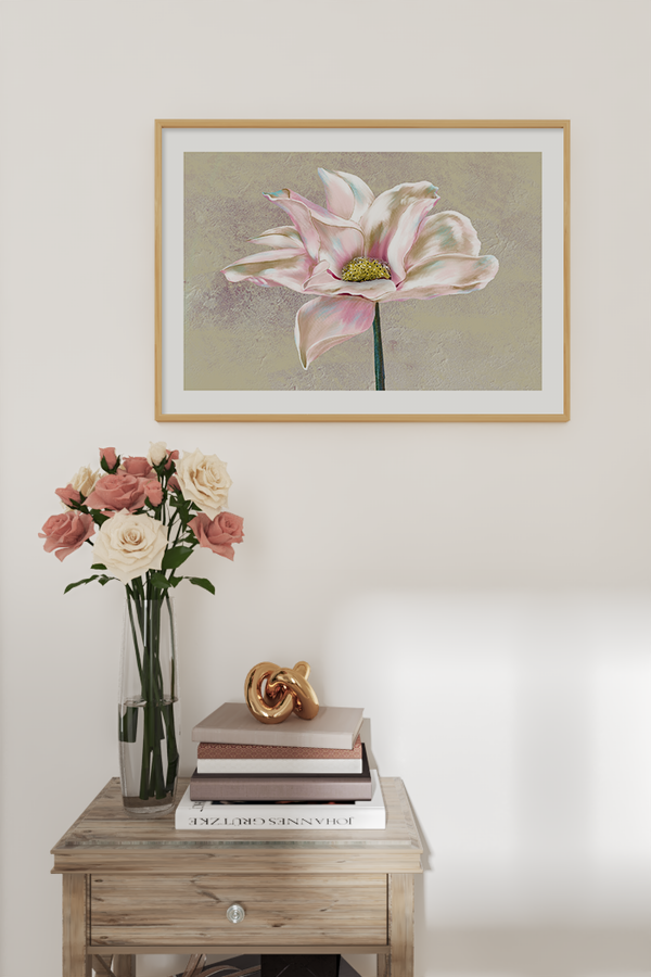 Flower Oil Art Print No.4