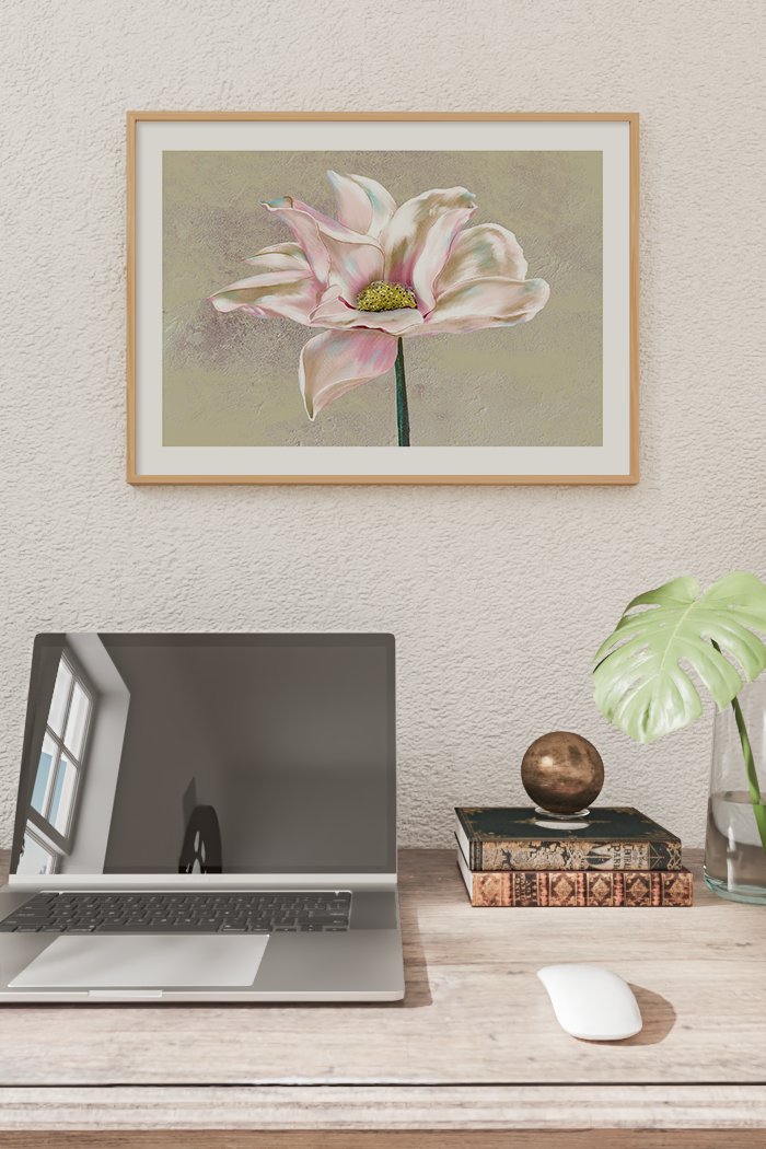Flower Oil Art Print No.4