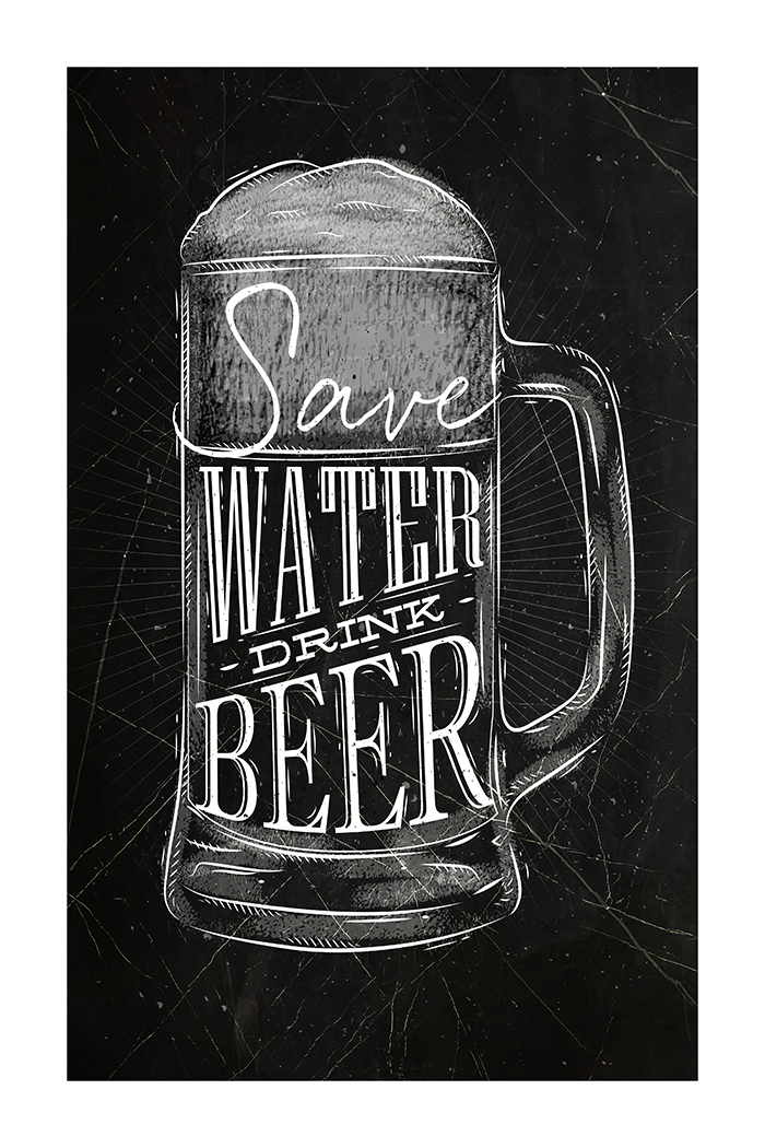 Vintage Beer Mug Poster