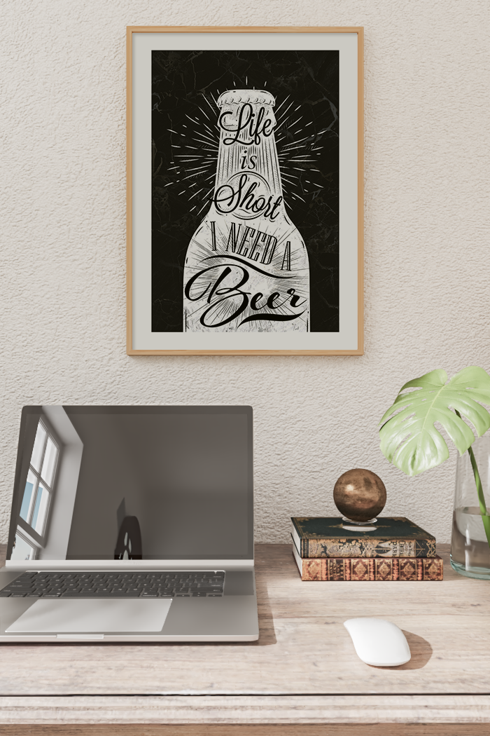 Vintage Beer Bottle Poster