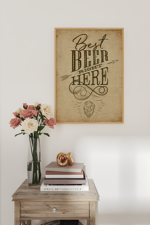 Best Beer Right Here Poster