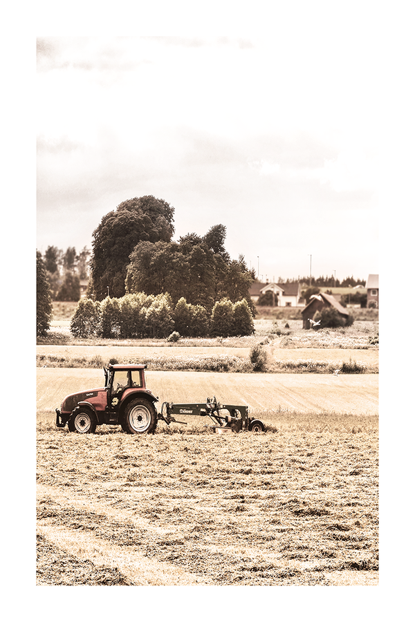 Tractor in Wheat Field Poster No.2
