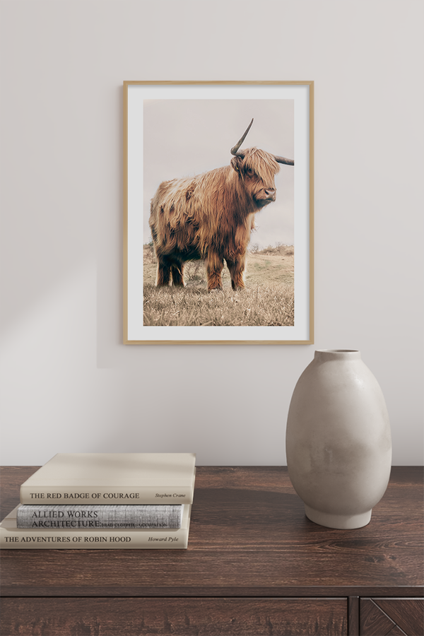 Strong Highland Cow Poster