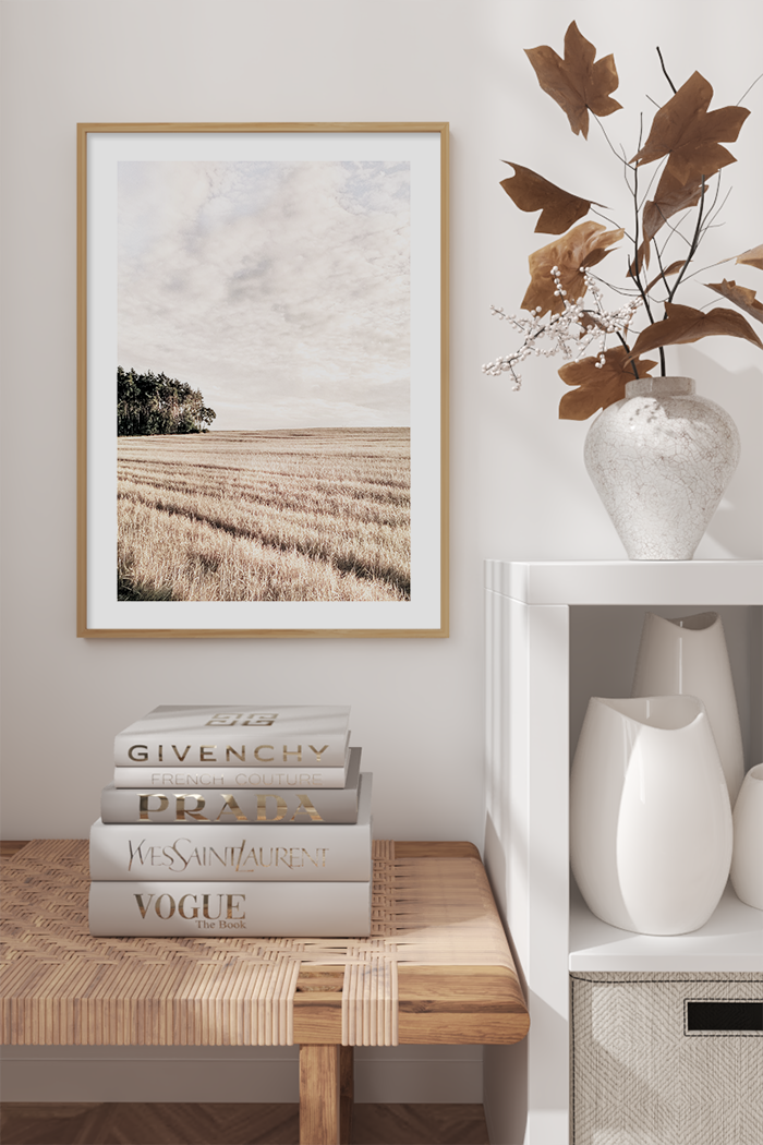 Autumn Weeds Field Poster