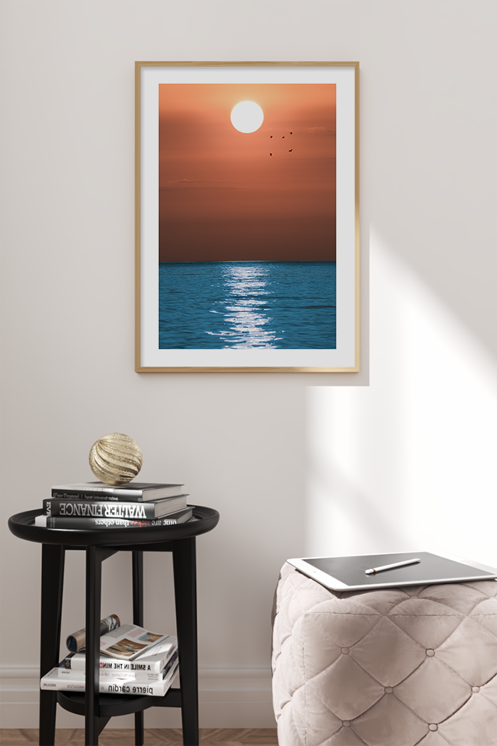 Sunrise Ocean Scenery Poster