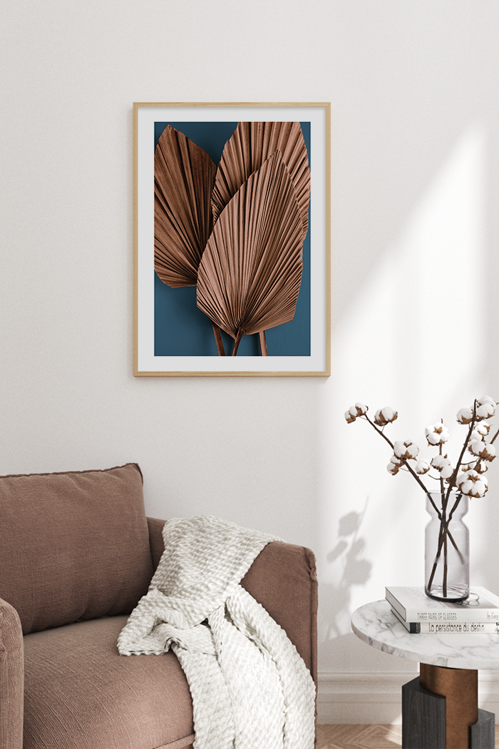 Autumn Palm Leaf Poster