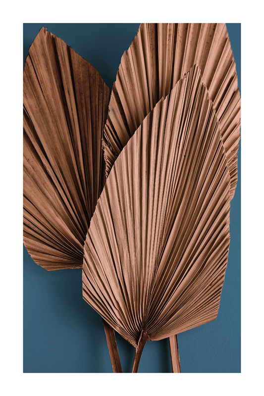 Autumn Palm Leaf Poster
