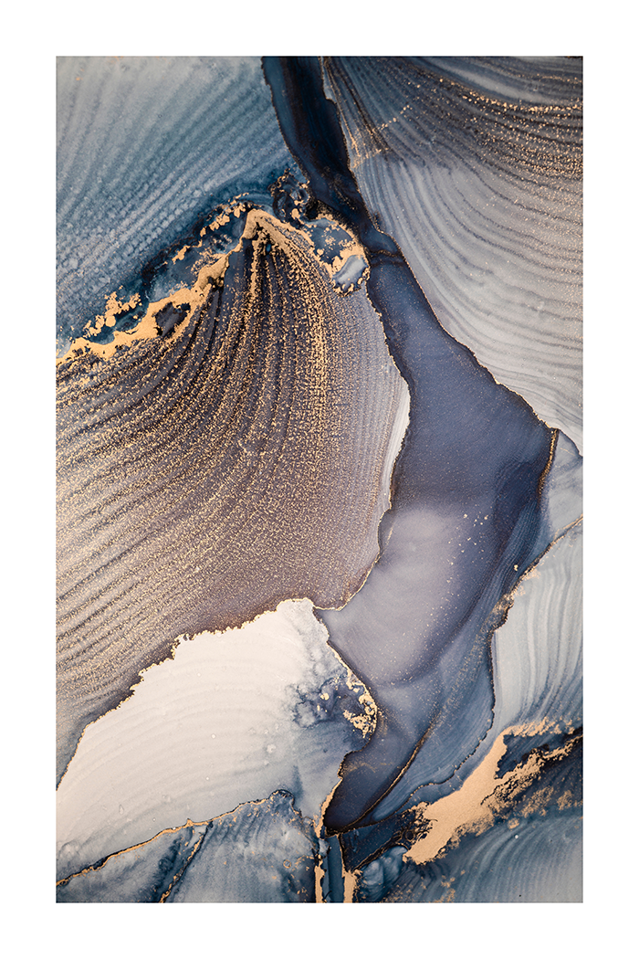 Abstract Fluid Marble Print No.2