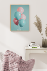 Pastel Balloon Poster