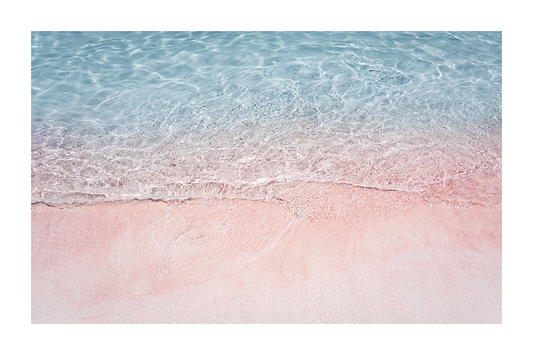 Pink Blue Wave Poster