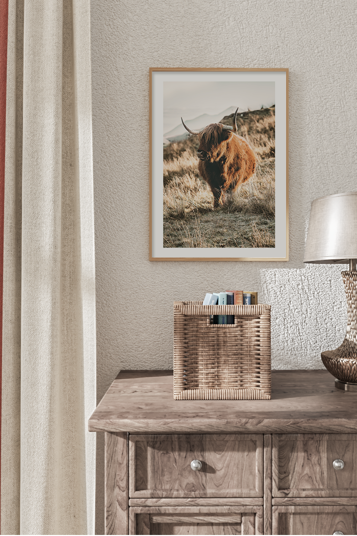 Wild Highland Cow Poster