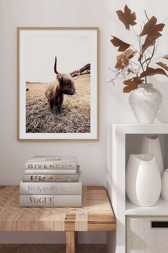 Wild Highland Cow Poster No.2