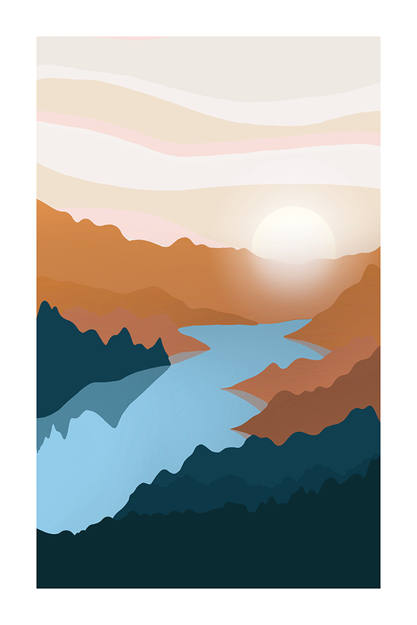 Sunrise on the Mountain Poster
