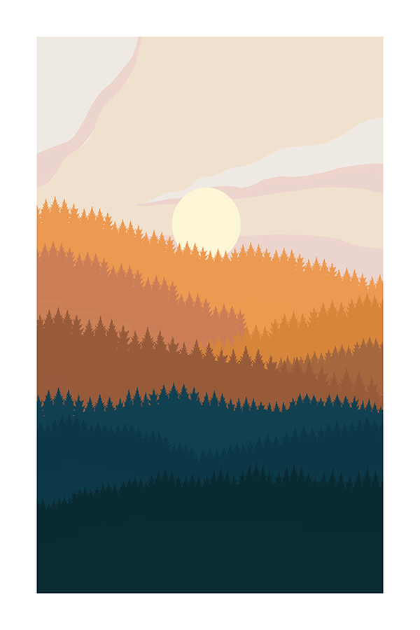 Sunrise on the Mountain Poster No.2
