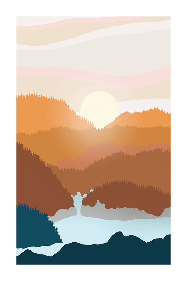 Sunrise on the Mountain Poster No.3
