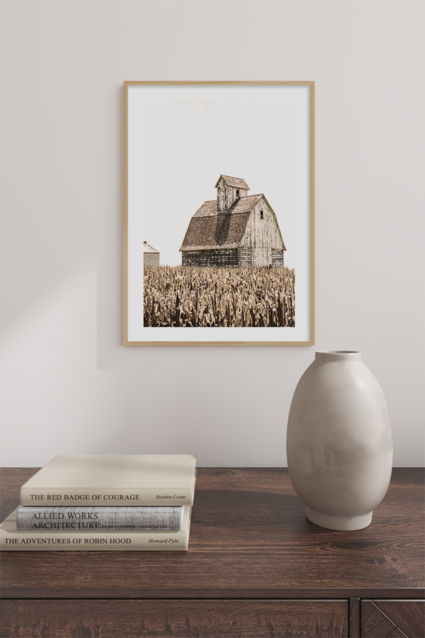 Field Cottage Poster