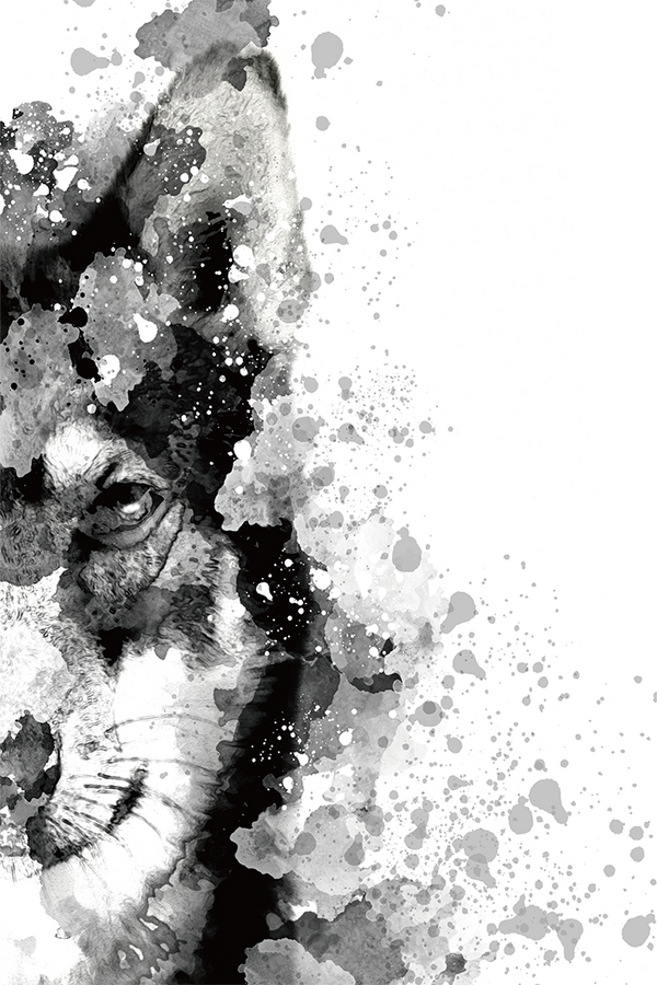 Wolf Ink Art Print