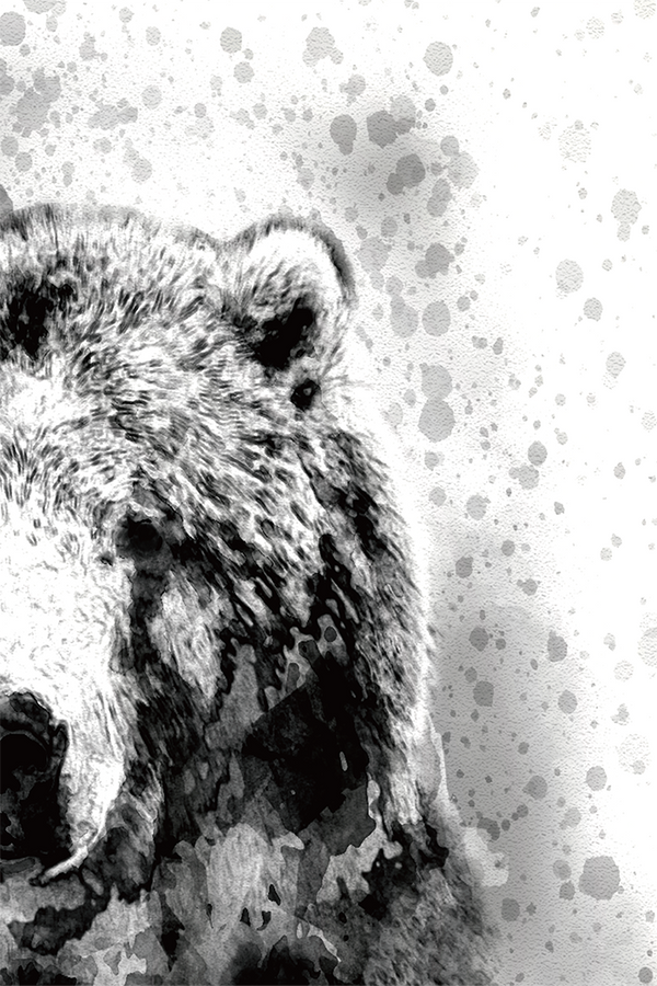 Bear Ink Art Print