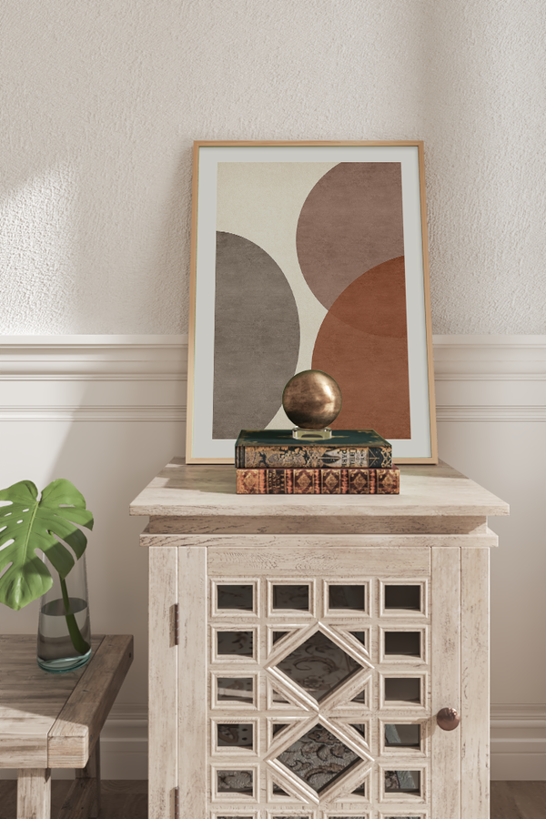 Brown Semicircle Art Print