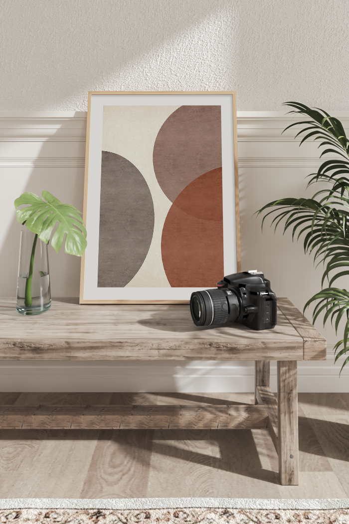Brown Semicircle Art Print