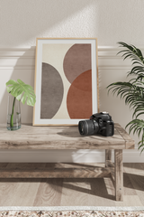 Brown Semicircle Art Print