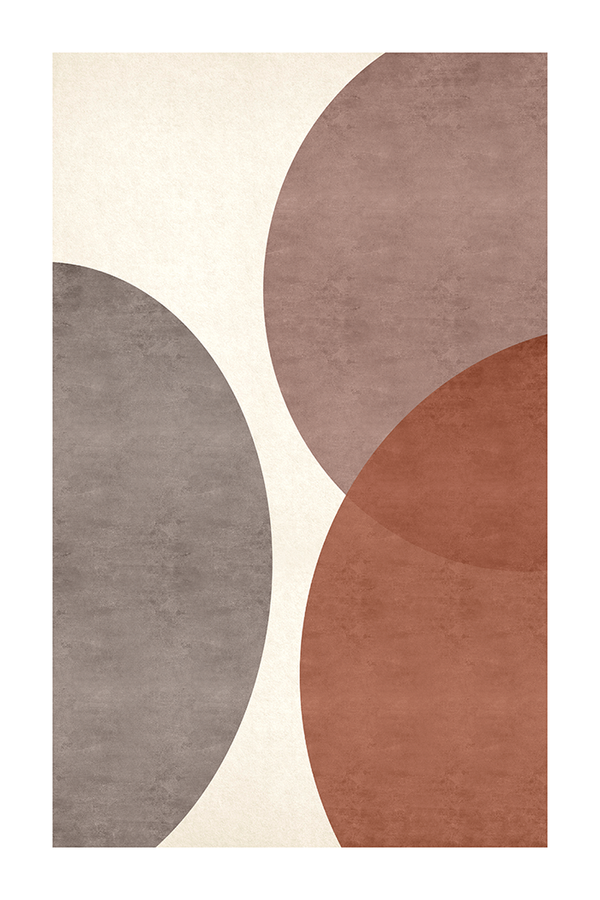 Brown Semicircle Art Print