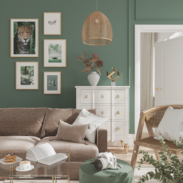 Green Wall Art Poster Ideas Living Room Foyer Decor Nature Photography Modern Entryway Design